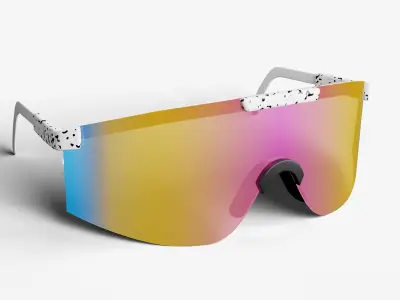 Pit Viper Sport Sunglasses Outdoor Sunglasses 3D Model Low-poly 3D model