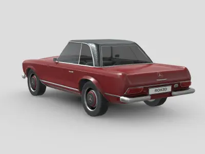 MercedesBenz W113 1963 Low-poly 3D model