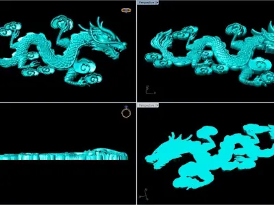 Dragon for jewelry - Dragon for ring - Dragon for pendant 3D print model