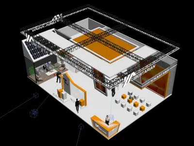 exhibition Low-poly 3D model 5