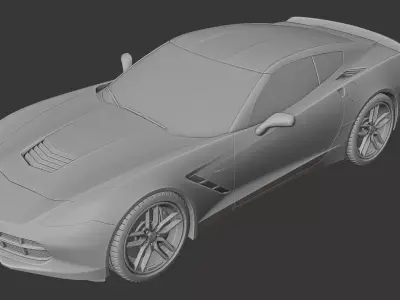 Chevrolet Corvette C7 3D print model