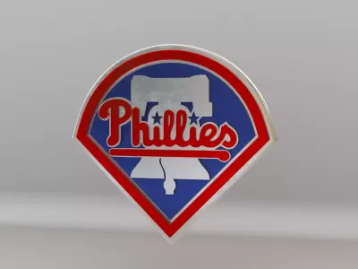 MLB Philadelphia Phillies V1 Team Logo 3D model