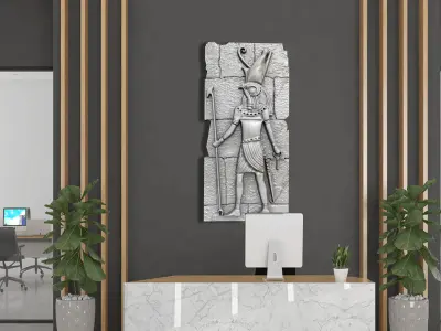 HORUS KING PENDANT  WALL DECORATION ANCIENT EGYPT 3D print model