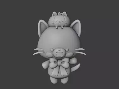 Halloween cat 88 3D print model