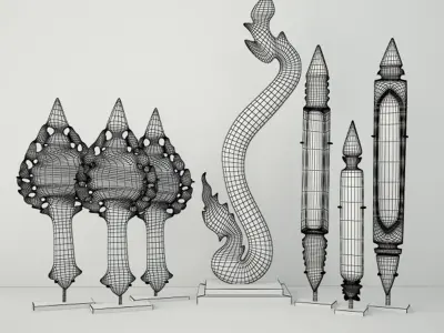 19th C Thai Decoration 3D model