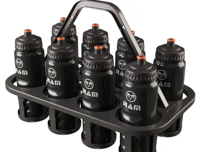 Sports bottle holder Ram 3D model