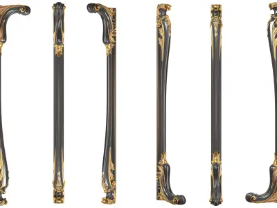 Classic pilaster 04 3D model