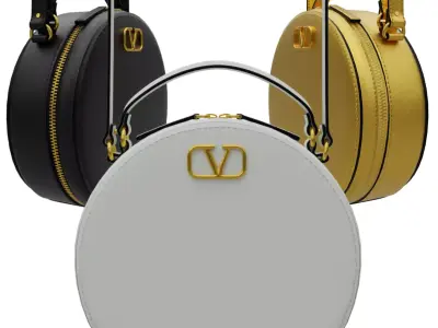 Vlogo Signature Calf Skin Mini Bag Low-poly 3D model