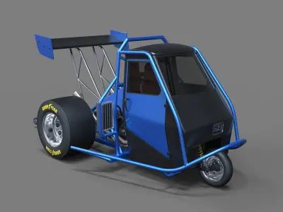 Ape car dragster 3D model