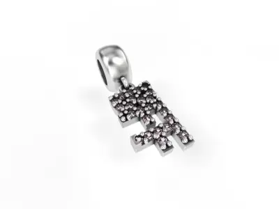 BFF charm with Gems 3D print model