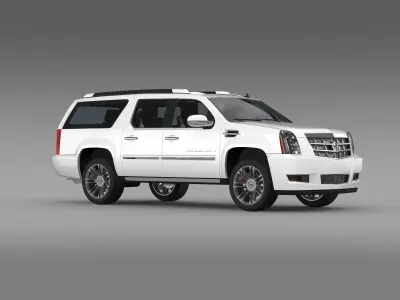 Cadillac Escalade Platinum ESV 2011 3D model