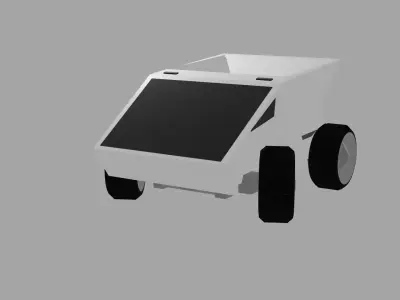 Car LowPoly wheeled vehicle Free low-poly 3D model