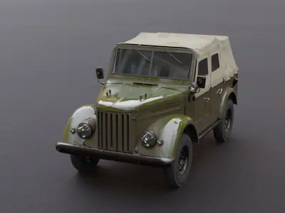 GAZ 69 3D model by gtraicer