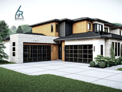 Modern House - Stl - Dae file - 3d model Only 3D print model