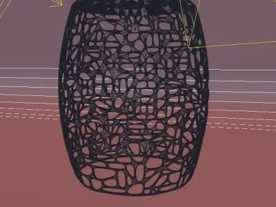 Solid Aluminum End Table 3D model