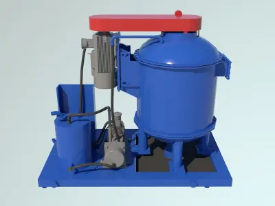  Vacuum Degasser Low-poly 3D model