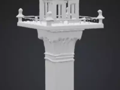 Spirit House Elegance 3D model Low-poly 3D model