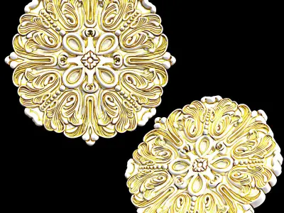 Ceiling Medallion 10 3D model