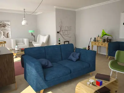Living Room 3D model