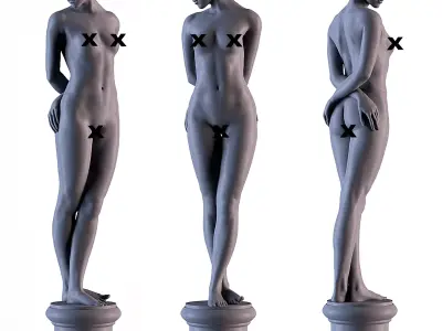 Woman Statue 3D print model