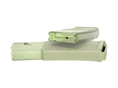 DD Magazine OD Green 32 RND Low-poly 3D model