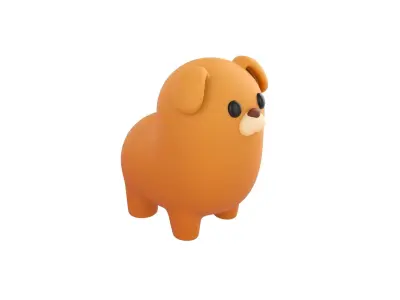Dog Character 02 3D model
