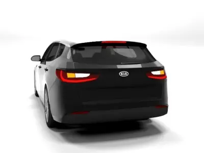 KIA OPTIMA 2016 WAGON LOWPOLY Low-poly 3D model