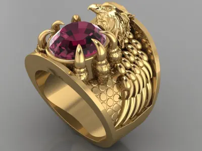 Eagle Ring 3D print model