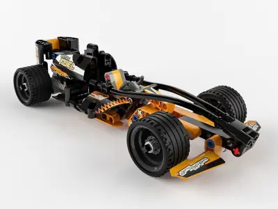 Lego Technic Black Champion Racer 3D model