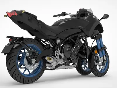 Yamaha Niken Low-poly 3D model