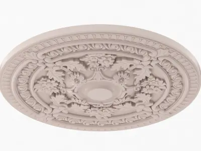 Classic Ceiling Medallion 40 3D model