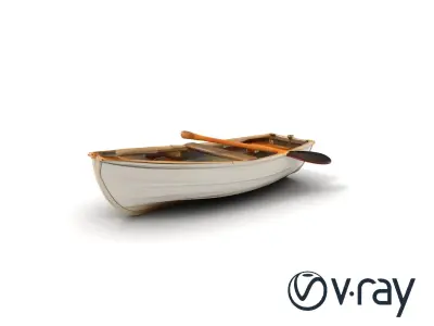 Rowboat Coastal Design model pack Low-poly 3D model