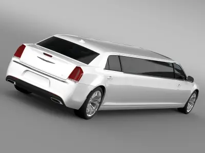 Chrysler 300C Platinum Limousine LX2 2017 3D model