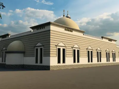 Mosque Detail Design 3D model