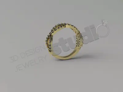 Ring luxury design model 3D print model