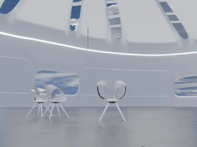 Sci-Fi Interior SCENE futuristic 3D model