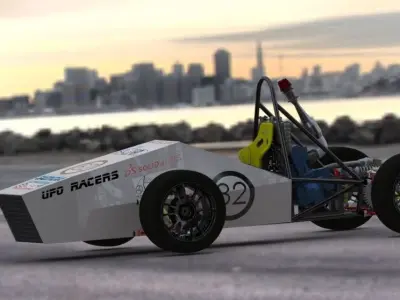Formula Student India Race Car - Max Optimized 3D model