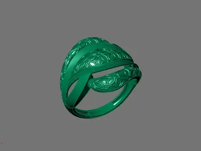 Women Ring Plain Ring Ready STL 3DM Models Womens Rings 3D print model 24
