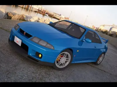 Nissan GTR- R33 3D model