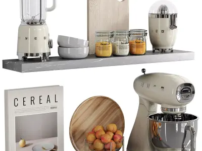 kitchen accessories N056 Low-poly 3D model