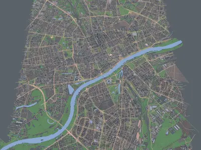 Warsaw City Poland  3D model
