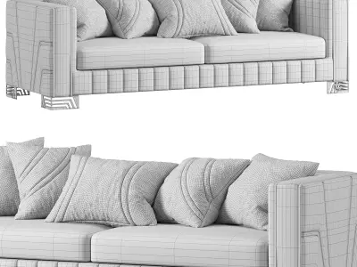 Hermes Salon Takimi Sofa 3D model