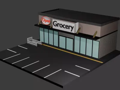 Grocery Store Free 3D model