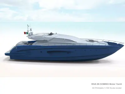 RIVA 86 DOMINO Yacht 3D print model