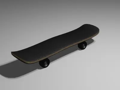 Skateboard 3D model  Free low-poly 3D model
