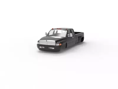 2000 Dodge Ram 2500 Quad Cab Cummins Dually 4x4 3D print model