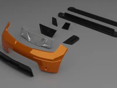 2005 Nissan Navara 3D print model