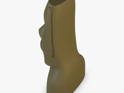 Moai Statues V 1 3D model