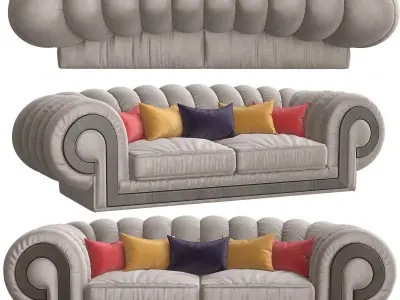 Orion Turri sofa 3d model Low-poly 3D model