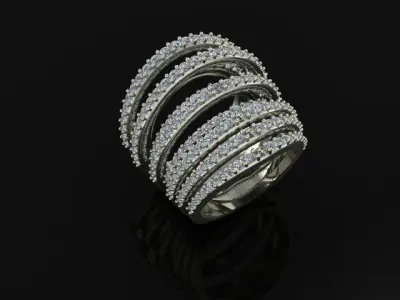 Diamond Ring 3D print model 26